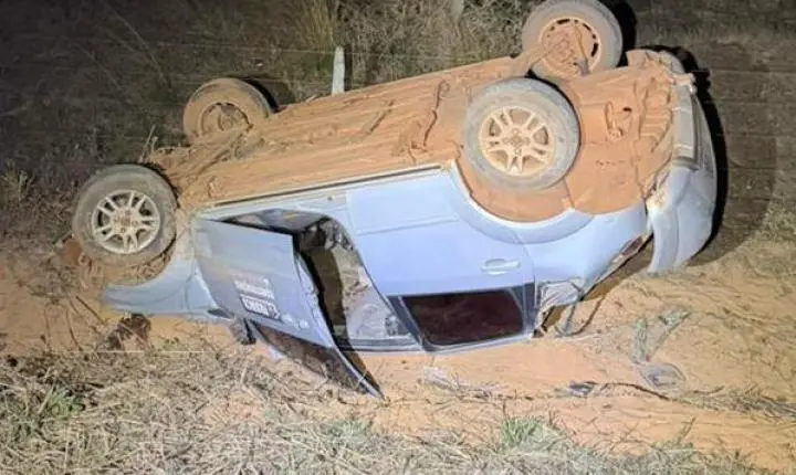 Acidente na rodovia mt-240 deixa casal ferido após capotamento em Santo Afonso
