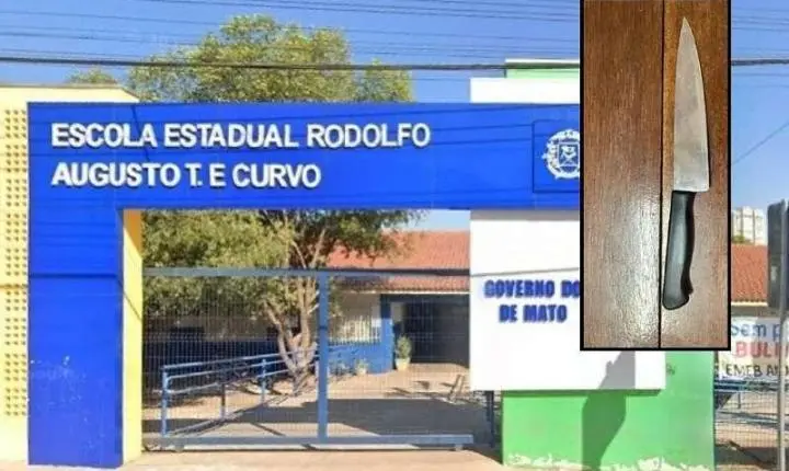 Adolescente é apreendida com faca após planejar ataque contra colega em escola de MT