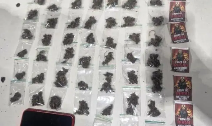 Adolescente é preso com 46 porções de maconha em Várzea Grande
