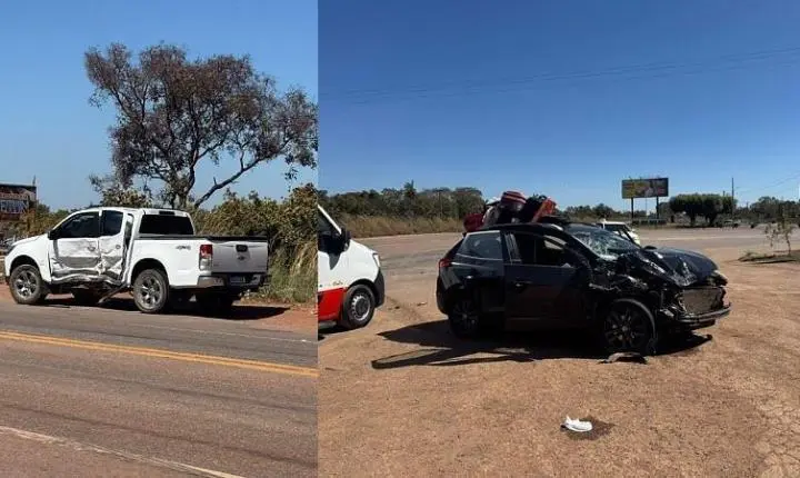 Adolescente fica ferido em acidente entre dois carros em Livramento
