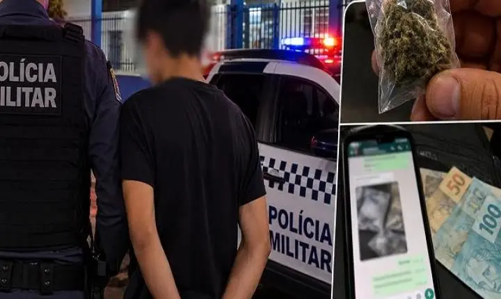 Aluno foi detido com maconha dentro de escola em Sorriso. Ele disse que vendia para pagar celular