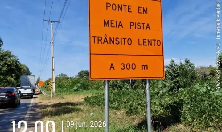 Após solicitação do deputado Juca do Guaraná, sinalização é reforçada em obra da MT-010 sobre a Ponte do Rio Cuiabá, em Rosário Oeste