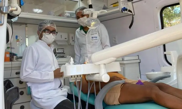 Atendimento odontológico móvel chega aos moradores do Bauxi em Rosário Oeste