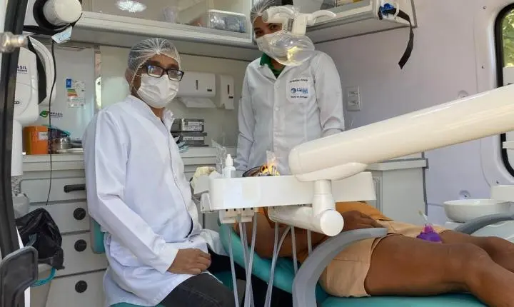 Atendimento odontológico móvel chega aos moradores do Bauxi em Rosário Oeste
