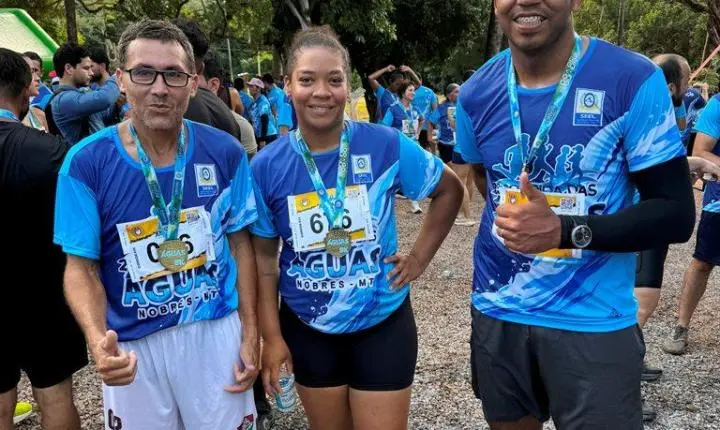 Atletas de Rosário Oeste brilham na 2ª Corrida das Águas em Nobres
