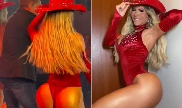 Bailarina de Leonardo esclarece se bumbum é natural e fala de comparações com mulher do cantor