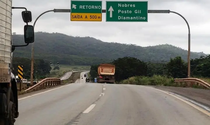 BR-364 passa a operar em mão dupla no trecho entre Rosário Oeste e Nobres a partir do dia 27