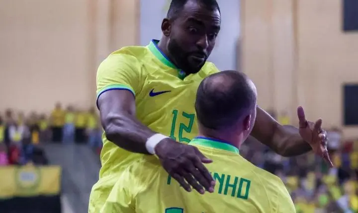 Brasil é tricampeão da Liga das Nações de Futsal após golear o Afeganistão