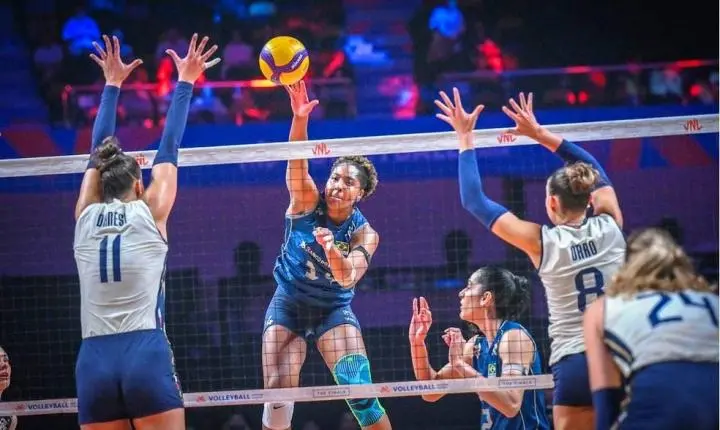 Brasil vence a Itália com brilho de Ana Cristina e vai à final em busca de título inédito na VNL