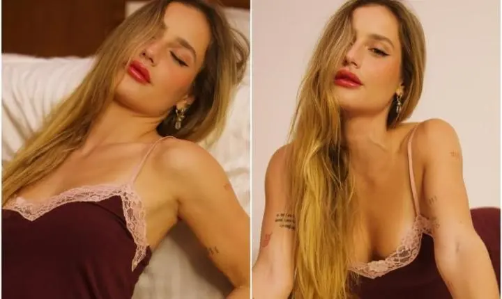 Bruna Griphao sensualiza de babydoll, e web reage: 'Surreal'