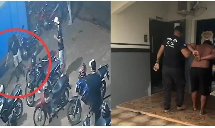 Câmera flagra ataque a tiros perto de casa noturna no interior de MT