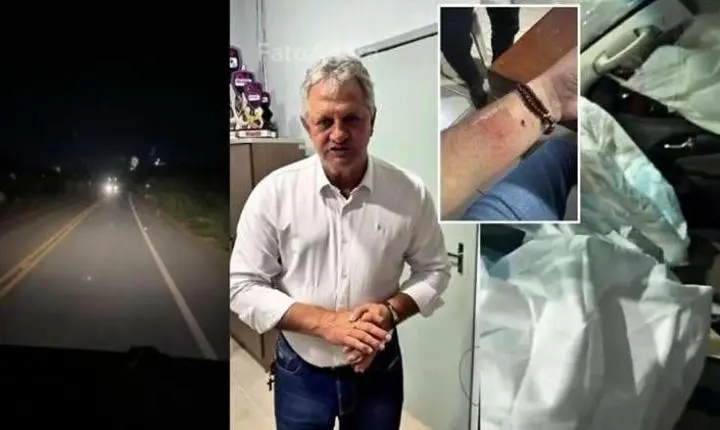 Caminhonete com deputado sofre acidente em Nova Maringá/MT; airbarg evita tragédia