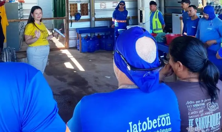 CAPS 1 de Rosário Oeste encerra ações do Setembro Amarelo com palestra na Jatobeton Engenharia