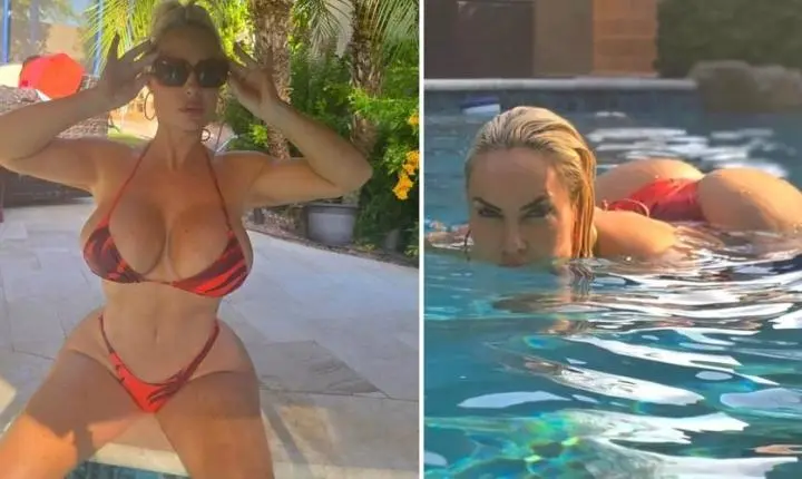 Coco Austin, esposa de Ice-T, posa com biquíni minúsculo após jurar que tem 'verso' 100% natural