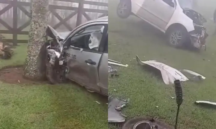 Colisão frontal entre dois carros mata motorista de 58 anos em Chapada