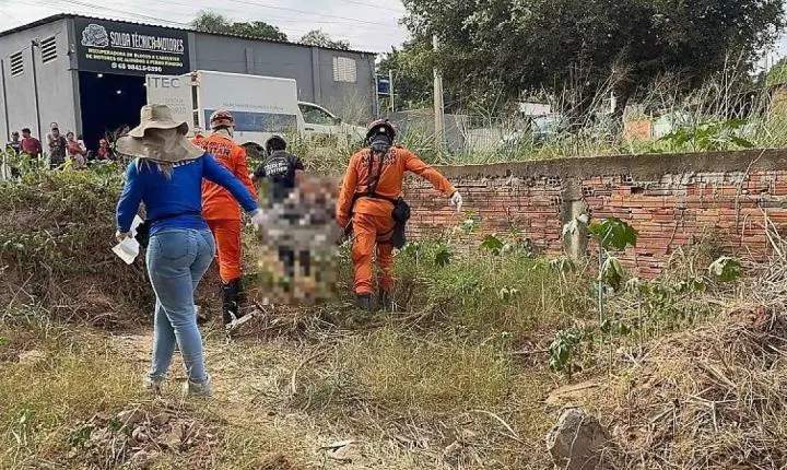Corpo de homem foi encontrado em matagal em Várzea Grande