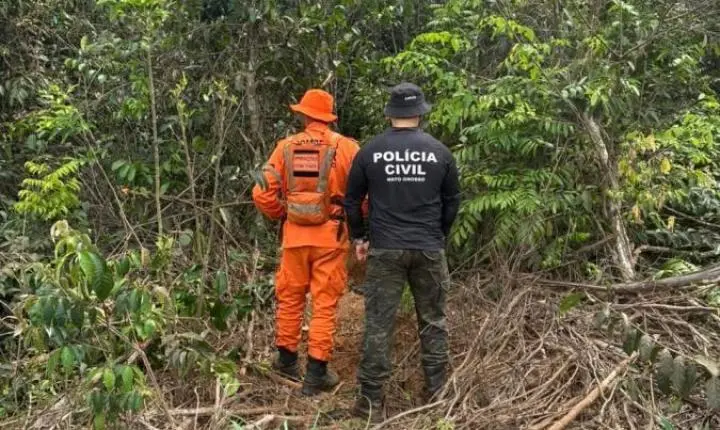 Corpo foi encontrado enterrado em cova rasa na zona rural de Mato Grosso