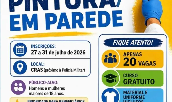 Curso Gratuito do SENAI em Nobres: Aprenda Pintura e Comece Nova Profissão