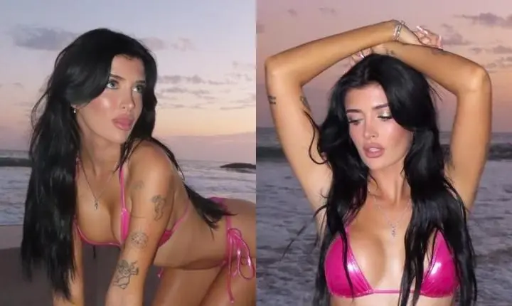 Filha de Charlie Sheen e Denise Richards encanta fãs com caras e bocas em fotos de biquíni em meio à treta com o pai