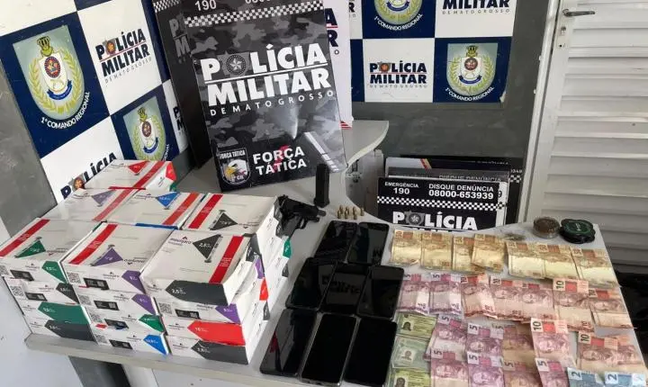 Força Tática prende quatro suspeitos e recupera produtos roubados em Cuiabá 