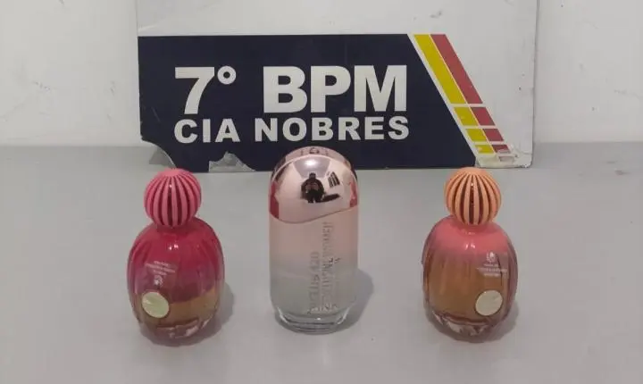 Furto no Centro de Nobres: Homem Acaba Preso Após Levar Perfumes de Farmácia