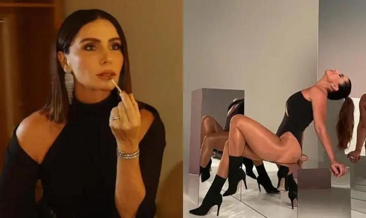 Giovanna Antonelli arranca elogios com fotos de body cavado: 'Oitava maravilha'