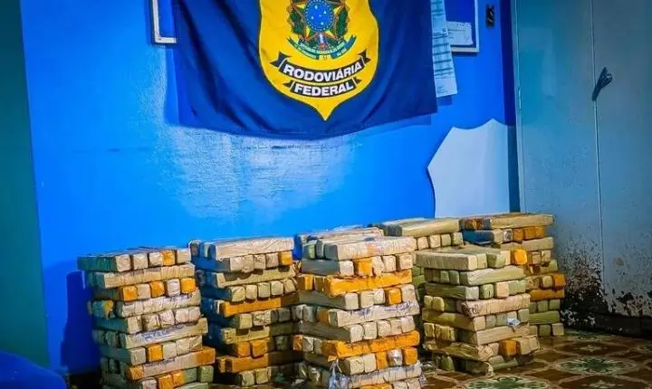 Golpe no Tráfico: PRF apreende 340 tabletes de maconha na BR-163 em Rosário Oeste