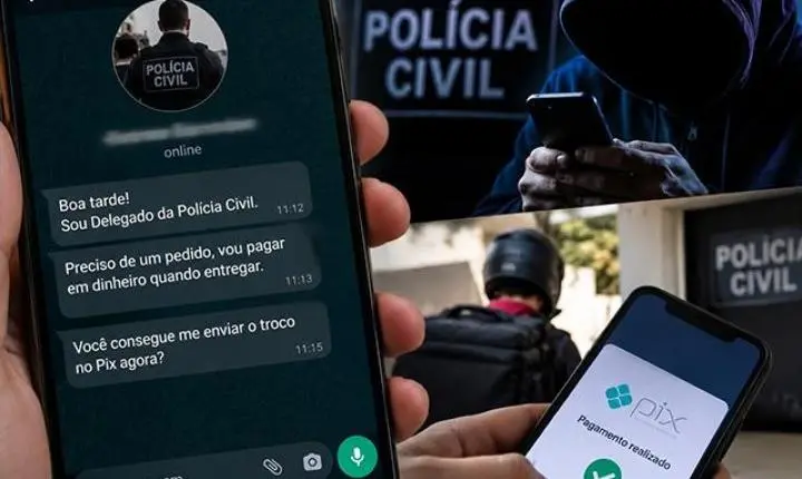 Golpista se passa por delegado, faz pedido em loja e ainda consegue Pix de R$ 129