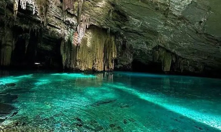 Gruta Lagoa Azul em Nobres terá trilhas, escadarias e mirantes; Estado abre licitação