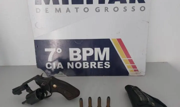 Hilux em alta velocidade chama atenção da PM e motorista acaba preso em Nobres