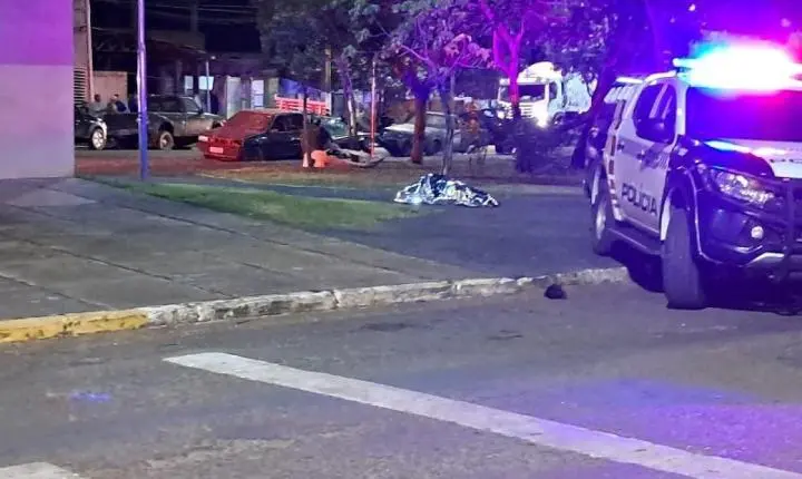Homem atropela mulher, foge e comete suicídio em rua de MT