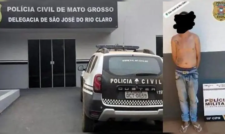 Homem com mandado por tráfico de drogas é preso pela PM em São José do Rio Claro/MT