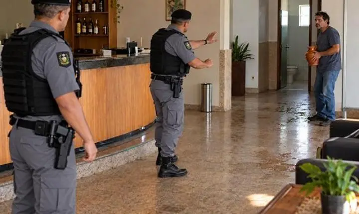 Homem é baleado durante intervenção policial dentro de hotel em Nova Ubiratã
