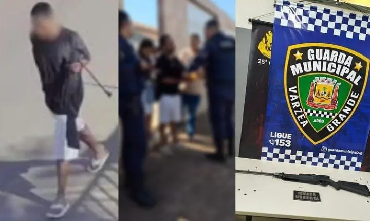 Homem é detido após denúncia de disparos com espingarda de pressão em VG