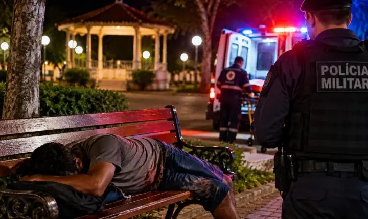 Homem é esfaqueado enquanto dormia na Praça da Independência em Arenápolis