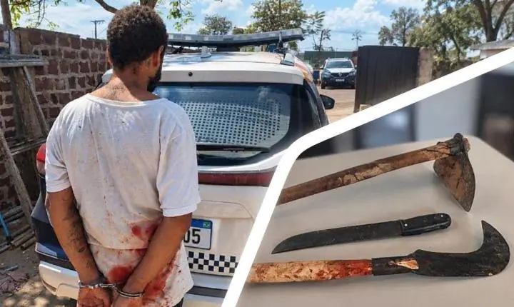 Homem é socorrido após ser ferido com foice durante discussão com enteado em Alto Paraguai