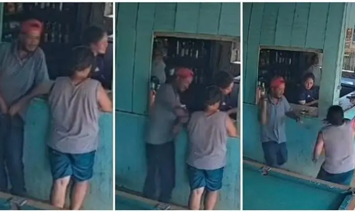 Homem puxa faca e ataca mulher em bar em MT