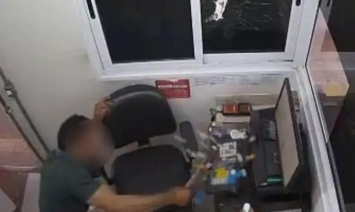 Homem quebra cabine de pedágio com martelo e foge da PM em rodovia de MT