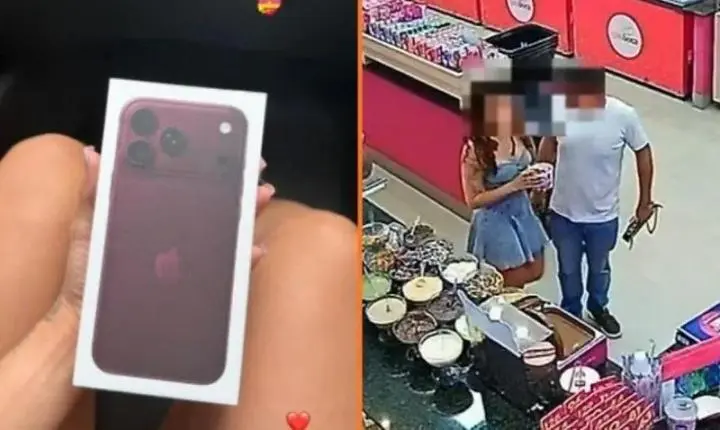 Homem usa cartão de crédito encontrado para comprar iPhone 18 à namorada e é preso em Sinop