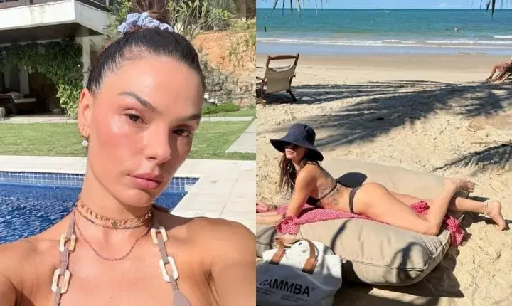 Isis Valverde abre álbum de fotos e mostra momentos em família, viagem e bastidores da rotina