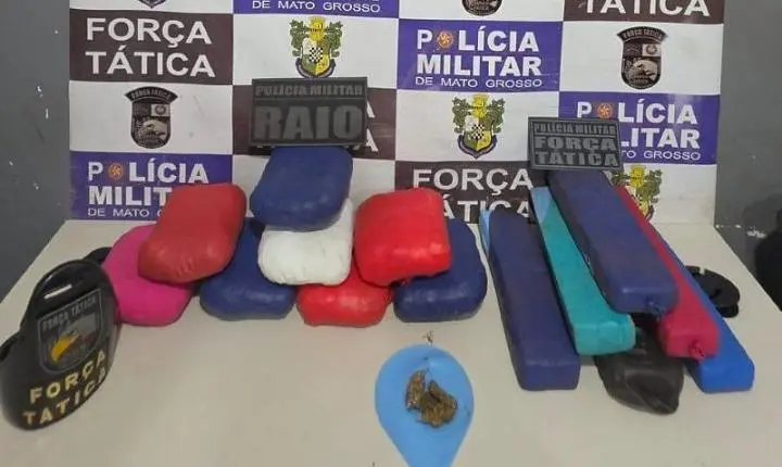 Jovem de 18 anos é presa com drogas em carro de aplicativo em MT