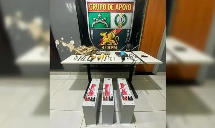 Ladrão invade torre de telefonia, rouba baterias e deixa bairro sem sinal de internet em MT