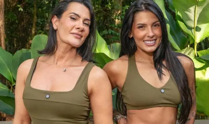 Mãe de Ana Castela faz ensaio fitness com a filha