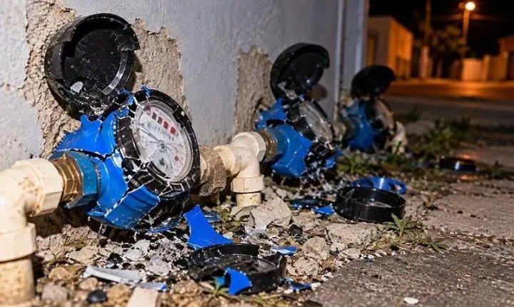 Morador tem surto por falta de água, destrói hidrômetros de vizinhos e faz ameaças em Diamantino