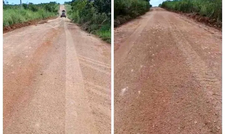 Moradores da comunidade Sucuri celebram melhorias nas estradas rurais e agradecem ao Prefeito de Rosário Oeste