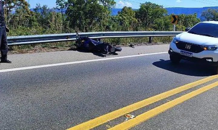 Motociclista morre após perder controle em curva na Estrada de Chapada