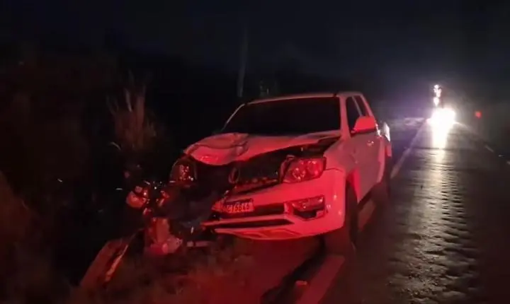 Motociclista morre atropelado por Amarok na Estrada da Guia 