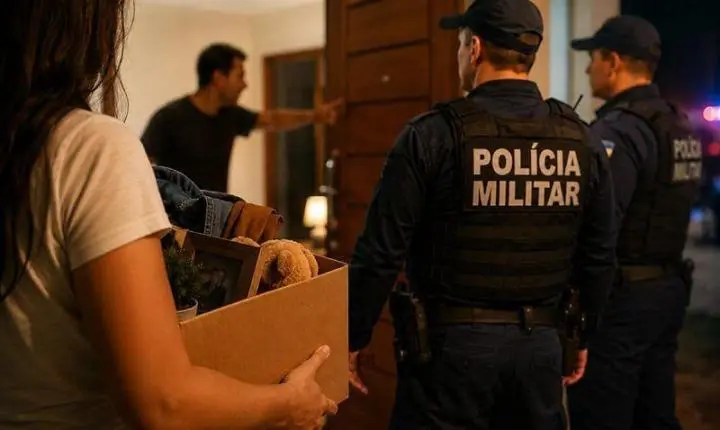 Mulher aciona apoio da PM para retirar pertences após companheiro não aceitar término em Diamantino