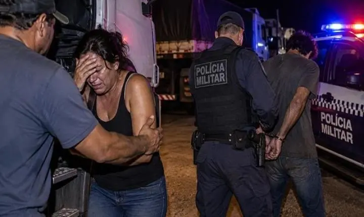 Mulher busca refúgio com caminhoneiros após agressão em Itanhangá; marido acaba preso