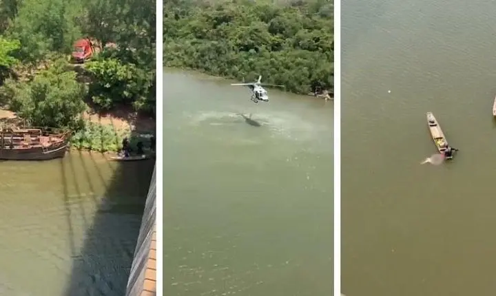 Mulher cai da Ponte Sérgio Motta e é resgatada por pescadores